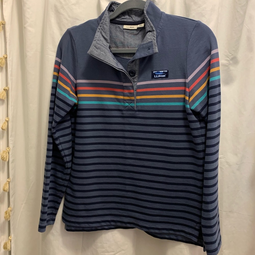 L. L. Bean Rugby Knit Top - Henley Pullover